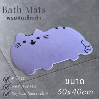 ราคา พรมหินเช็ดเท้า แผ่นหินเช็ดเท้า แร่หินเช็ดเท้า พรมหินซับน้ำ ดูดซับน้ำได้ดี แห้งไว ไร้กลิ่นอับ ขนาด 30x40cm ฟรี แผ่นกันลื่น (7136462018)