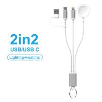 ราคา FONKEN สำหรับ iPhone 15 14 13 12 11 Pro Max ชาร์จ USB สายเคเบิลวันที่4 In 1เครื่องชาร์จแบตเตอรี่ไร้สายแม่เหล็กสำหรับ A Pple Watch 8อัลตร้า7 6 SE 5 4 3 (21262822613)