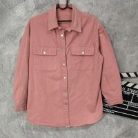 ราคา ผ้ามือสอง เสื้อเชิ้ตยีนส์แขนยาว สีจริงชมพูอ่อนๆ (21856231119)