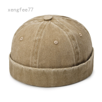 ราคา ผู้ชายผู้หญิง Brimless หมวก Beanie หมวกกะลาสีVintage Denim Street Dance Hat (15449000559)