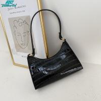 ราคา กระเป๋าเงินกระเป๋าคลัทช์ผู้หญิงสีทึบหนังเทียมแฟชั่นจระเข้ ลวดลายกระเป๋าสะพายไหล่ (21023871524)