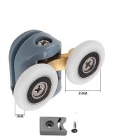 ราคา ล้อตู้กระจกห้องน้ำ ล้อแบบคู่ ล้อล่างสปริง (21233296535)