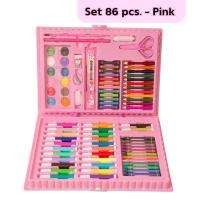 ราคา ชุดระบายสี เซ็ตอุปกรณ์ศิลปะ 42 และ 86 ชิ้น ชุดวาดภาพระบายสี สำหรับเด็ก ส่งจากในไทย (21760575918)