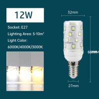 ราคา หลอดไฟ LED E27 E14โคมไฟโคมไฟความสว่างสูง12W 16W 18W โคมระย้าหลอดไฟคอร์น AC 220V (21738241089)