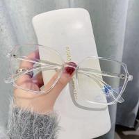 ราคา แว่นสายตาสั้นกันแสงสีฟ้าสำหรับผู้หญิงแว่นตาสายตาสั้นกรอบสี่เหลี่ยมสำหรับสตรีพร้อมแว่นสายตาสั้นเกรดแว่นสายตาสั้น 600 To 100 (14018674131)