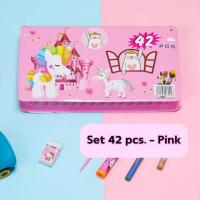 ราคา ชุดระบายสี เซ็ตอุปกรณ์ศิลปะ 42 และ 86 ชิ้น ชุดวาดภาพระบายสี สำหรับเด็ก ส่งจากในไทย (21760575920)