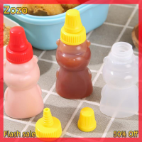 ราคา Zozo Ready Stock ขวดใส่ซอสขนาดเล็กลายหมี2ชิ้น เซ็ตภาชนะใส่ซอสขนาดเล็กแบบพกพาใส่น้ำสลัด (20691572879)
