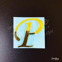 ราคา สติกเกอร์โลหะ สูง 2 5 5 ซม ตัวอักษรภาษาอังกฤษ ตัวใหญ่ A Z สติกเกอร์ตัวอักษร ตัวพิมพ์ใหญ่ (15211863531)