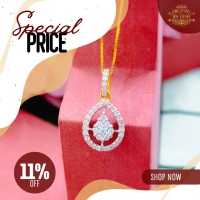 ราคา จี้เพชรแท้เบลเยี่ยมคัท จี้เพชรทรงหยดน้ำ เพชรรวม 35 ตัง เริ่มต้นที่ 9k (12076746026)