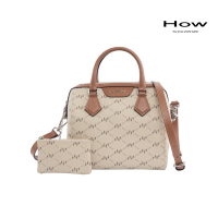 ราคา How กะเป๋าถือพร้อมสายสะพายยาว ทรง Speedy ไซส์ M รุ่น HHH0262 สีเบจ (21547330410)