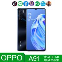 ราคา OPPO A91 แรม8 รอม 256 GB รองรับชาร์จไว 20W Fast Charging หน้าจอHD 6 4 นิ้ว (21783768352)