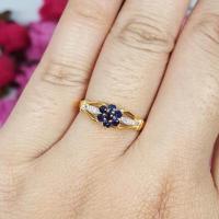 ราคา แหวนทองแท้ดอกพิกุลแถวข้างเพชร (6674278122)