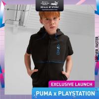 ราคา PUMA KIDS เสื้อฮู้ดแขนกุดเด็กโต PUMA x PLAYSTATION สีดำ APP 62486701 (21648649405)