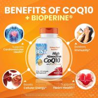 ราคา โคคิวเทน Doctors Best High Absorption CoQ10 with BioPerine 100 mg 60 120 Softgels Coenzyme Q10 (21645797140)