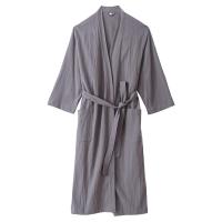 ราคา Lu close type the spring and autumn period and the thin cotton bathrobe with breathable pure color linen men and women lovers adult bathrobe home stay facility custom (15672744162)
