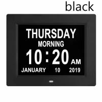 ราคา DEKALI วันเดือนปีตัวอักษรขนาดใหญ่ที่หน้าจอใหญ่ LCD ภาวะสมองเสื่อมเวลานาฬิกาดิจิตอลนาฬิกาปลุกปฏิทินการตกแต่งบ้าน (21447456453)