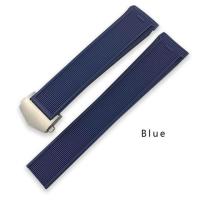 ราคา September Hot seller Rubber Watchband 22mm 20mm Silicone Watch Strap Fit for Tag Heuer Aquaracer 43mm 41mm Case Diameter Black Blue Sport Wrist Band (16393443656)