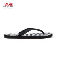 ราคา VANS Makena Checkerboard black true white รองเท้าแตะ ชาย หญิง (10418359261)