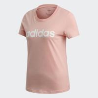 ราคา adidas ไลฟ์สไตล์ เสื้อยืด Essentials Linear ผู้หญิง สีชมพู FM6423 (18088142429)