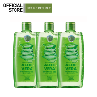 ราคา เซต 3 ขวด NATURE REPUBLIC SOOTHING MOISTURE ALOE VERA 92 SOOTHING GEL 930ml เจลว่านหางจระเข้ (21296501294)