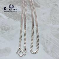 ราคา เงินแท้ 925 สร้อยคอเงินแท้ ลายเลสแบน ยาว 18 นิ้ว ขนาด 3 มิล (9147783661)