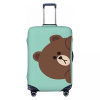 ราคา ผ้าคลุมกระเป๋าเดินทาง ป้องกันรอยขีดข่วน ลายหมีบราวน์ ขนาด Brown Luggage Cover 18 20 22 24 26 28 30 32 นิ้ว (21733213753)