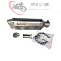 ราคา Sale ปลายท่อ AK ปลาย 2 รู ยาว 14 นิ้ว สีเงิน แถม แคทโล่งลดเสียง (21240043035)