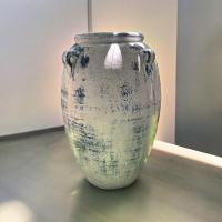 ราคา แจกันโอ่งดินเผาทรงไหมีหู 4 หู ขนาด 28 x 41 cm (21590342155)