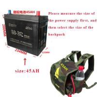 ราคา กระเป๋าผ้าใบกระเป๋าเป้สะพายหลังแบตเตอรี่กระเป๋าเครื่องตกปลาไฟฟ้าสำหรับกระเป๋าอัลตราโซนิคน็อคอินเวอร์เตอร์ (13269223688)