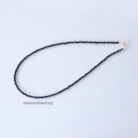 ราคา CHOKER สร้อยคอ หินแท้ ทรายเงิน เลือกขนาดเม็ดหิน และความยาวได้ โช๊คเกอร์ หิน silversand stone by siamonlineshop (21795749754)