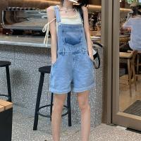 ราคา HOT14 Hot sale เอี๊ยมยีนแดง โทน มินิมอล เอี๊ยมเอวสูงหลวมสาย กางเกงขาสั้นเอี๊ยม กางเกงยีนส์เอี้ยมขายาว (21193053076)