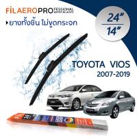 ราคา ใบปัดน้ำฝน Toyota Vios ปี 2007 2019 ใบปัดน้ำฝนรถยนต์ FIL AERO เเพ็คคู่ สำหรับรถ Toyota Vios ขนาด 24 นิ้ว 14 นิ้ว (1088974652)