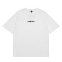 ราคา JIL Minimalism SANDER Fashion Versatile Trend Pure Cotton Your Couple Patch Logo Small Logo Printed Oversized Mens and Womens Loose Short Sleeve T shirts (19779570927)