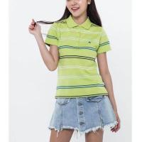 ราคา OASIS เสื้อโปโลหญิง เสื้อโปโล ลายลิ้ว ผ้าคอตตอน รุ่น LPY 0748 สีฟ้า เขียว ขาว ดำ (367761889)