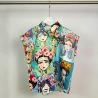ราคา Linen shirt เสื้อเชิ้ตเเขนสั้นลินินอินเดีย พิมพ์ลายหน้าคน LS01 (21718024840)