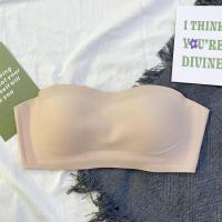 ราคา บราสุขภาพ เสื้อชั้นในไร้โครง สีพื้น เสื้อในเกาะอก ผู้หญิง ฟองน้ำบาง เนื้อผ้านิ่ม สวมใส่สบาย กันลื่นบรา สวมใส่สบาย ไร้ตะเข็บสตรีไม่มีสายรัดดันเดียวหน้าอกเล็กยกทรงแบบหลายทางชุดชั้นในยกทรงล่องหนจาก ไม่รู