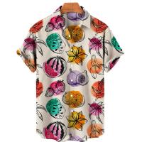 ราคา เสื้อแขนสั้นแนวฮาวายสำหรับเสื้อเชิ้ตผู้ชายลำลองเสื้อ3D เสื้อผ้าพิมพ์ลายแตงโมเสื้อเชิ้ตผู้ชายลำลองขนาดใหญ่พิเศษ (21061997953)