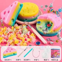 ราคา DIY ขูด สบู่ชีส สายรุ้ง เรนโบว์ เจอลูกปัดข้างใน Rainbow Soap Treasure เกมสมอง สร้อยข้อมือ DIY ของเล่นทางโบราณคดี (21057008675)