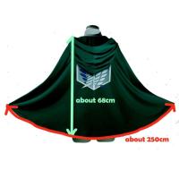 ราคา 進撃の巨人 Attack on Titan cloak cosplay JAPAN ANIME ผ่าพิภพไททัน เสื้อกันหนาว ชุดคอสเพลย์ Attack on Titan สำหรับผู้หญิง เสื้อคลุมคอสเพลย์ จากอนิเมะ Attack Of Titan (21554097042)