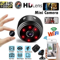 ราคา A9 กล้องมินิ Wifi กล้อง 1080P HD Video Recorder กล้องมินิไร้สายวิดีโอเฝ้าระวังบันทึกกล้องรักษาความปลอดภัย Wifi 1080P HD IP กล้องจิ๋วไร้สาย Wifi ความปลอดภัยรีโมทคอนโทรลกล้องสอดแนมซ่อนกล้องตรวจจับเรียลไ