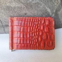 ราคา กระเป๋าสตางค์ Money Clip มันนี่คลิป หนังวัวแท้ หนังแท้ กระเป๋าใส่บัตร สำหรับท่านชาย Men Wallet Clip สวยทนทาน (21795414488)