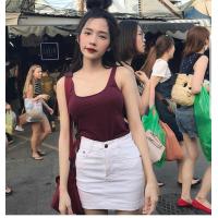 ราคา shopth777 กระโปรงยีนส์ เอวสูง ผ้ายืด 4 สี ป้ายกวาง Looktrend ไซส์ S 6XL กระโปรงยีนส์ สาวอวบ พลัสไซส์ ผ้ายืด (21061660378)