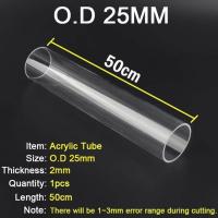 ราคา HOT ERYUUZMKLIO 115 1Pc 49 50ซม ยาว O D 16 110มม อะคริลิคใสท่อ PMMA แก้วอินทรีย์ Tube Aquarium อุปกรณ์เสริมท่ออุปกรณ์อะคริลิคหลอด (16259670846)
