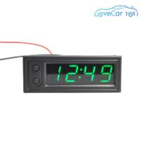 ราคา 3ใน1เครื่องวัดโวลต์อุณหภูมิดิจิตอลความแม่นยำสูงนาฬิกาเครื่องทดสอบแรงดันไฟฟ้าจอแสดงผล LED นาฬิกาวัดแรงดันไฟฟ้าชิ้นส่วนภายในรถที่ส่องสว่าง (21371686110)