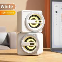 ราคา ซับวูฟเฟอร์ ขนาดเล็ก LED RGB Computer Speakers Auxiliary Input ถูกขับเคลื่อนโดยลำโพงมัลติมีเดีย USB ซึ่งเหมาะสำหรับคอมพิวเตอร์แล็ปท็อปและสมาร์ทโฟน (21736377032)