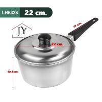 ราคา หม้อต้ม หม้อสแตนเลส หม้อด้ามยาว พร้อมฝาปิด ขนาด 20CM 22CM (21753834156)