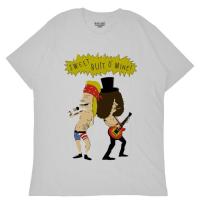 ราคา Kaos Putih Pria Baju Beavis And Butthead Gnr T shirt Distro Murah S 5XL (21177408143)