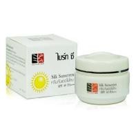 ราคา ส่งฟรี กดเก็บคูปองส่งฟรีที่หน้าร้าน ไบร์ท ซี กันแดดใยไหม SPF 40PA Bright SEE Silk Sunscreen 10 กรัม x 1 กระปุก (7348544333)