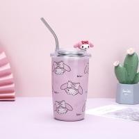ราคา Sanrio Kuromi Mymelody 400ml แก้วน้ำสแตนเลส แถมฟรีหลอดสแตนเลส เก็บความเย็น (21723008729)