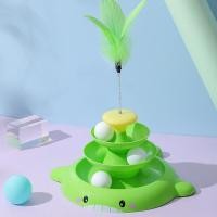 ราคา Boqi Factory รางบอล 3ชั้น ของเล่นแมว รางบอลสำหรับแมว 8286 (21317876038)